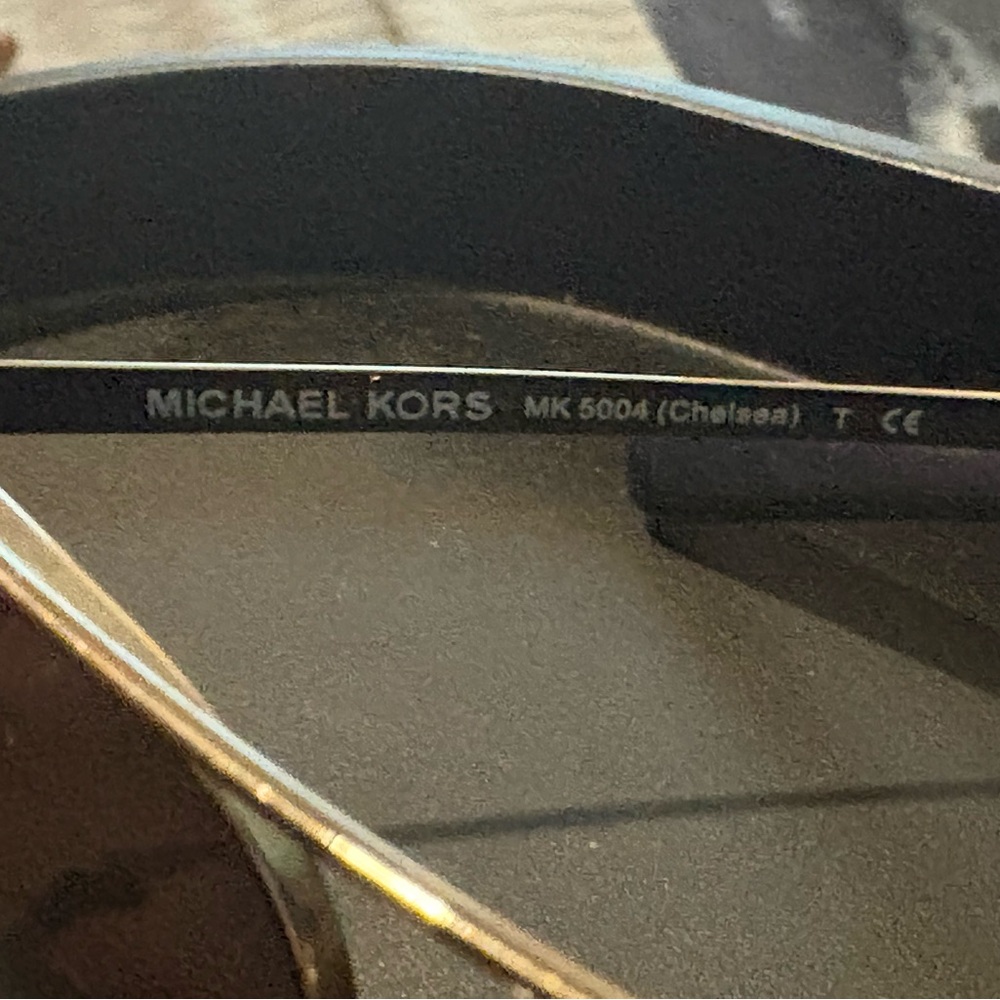 Michael Kors Aviator Sunglasses in Black and Gold - Picture 3 of 5